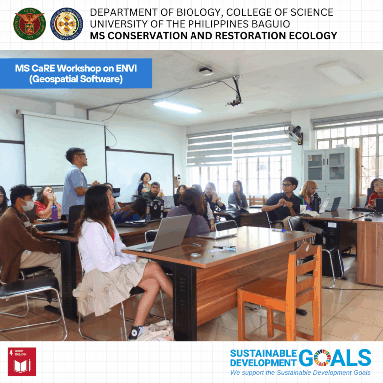 Biology Department Holds ENVI Workshop for MS CaRE Students