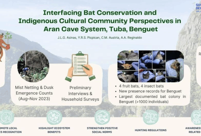 RESEARCH HIGHLIGHT: “Interfacing Bat Conservation and Indigenous Cultural Community Perspective in Aran Cave System, Tuba, Benguet” in celebration of the National Environmental Awareness Month