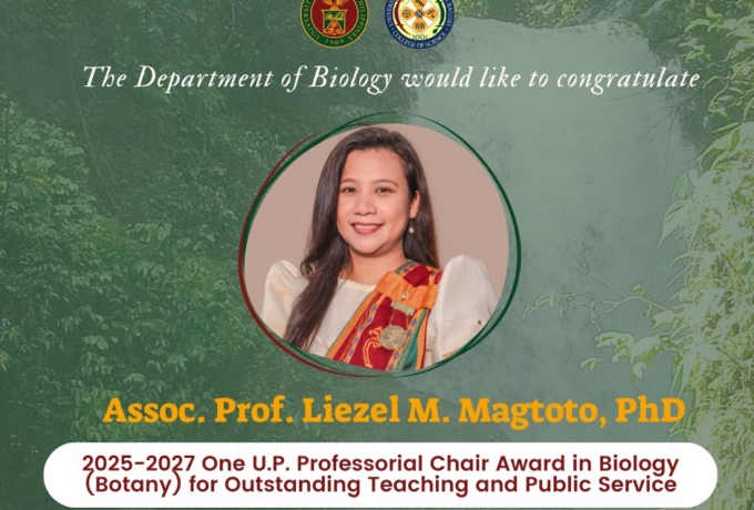 DB Faculty earns One UP Professorial Chair Award for 2025-2027