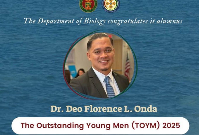 Department of Biology alumnus named as a “The Outstanding Young Men (TOYM)” 2025 Honoree