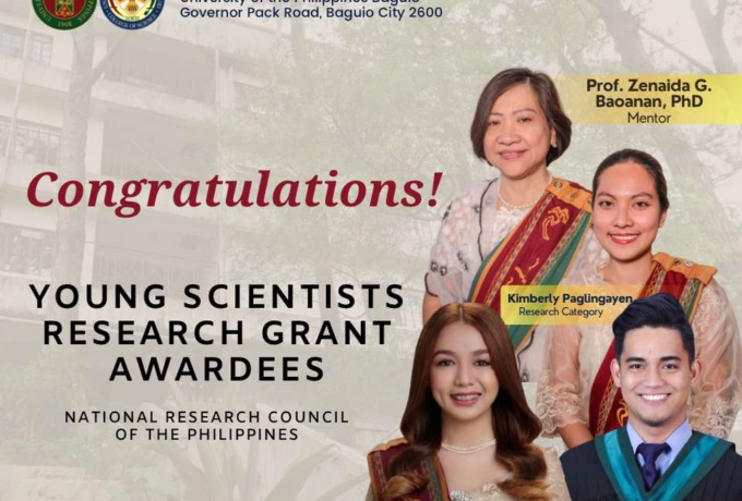 Department of Biology Scholars Receive DOST-NRCP Young Scientists Research Grant
