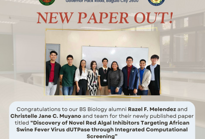 New paper out entitled “Discovery of Novel Red Algal Inhibitors Targeting African Swine Fever Virus dUTPase through Integrated Computational Screening”