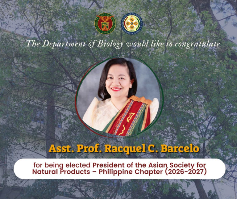 Department of Biology Faculty elected as President of the Asian Society for Natural Products – Philippine Chapter for the 2026–2027 term