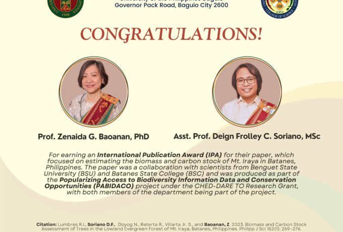 DB Faculty receives an International Publication Award (IPA)