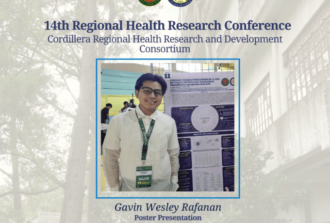 BS Biology student presents poster at the 14th Regional Health Research Conference of CRHRDC