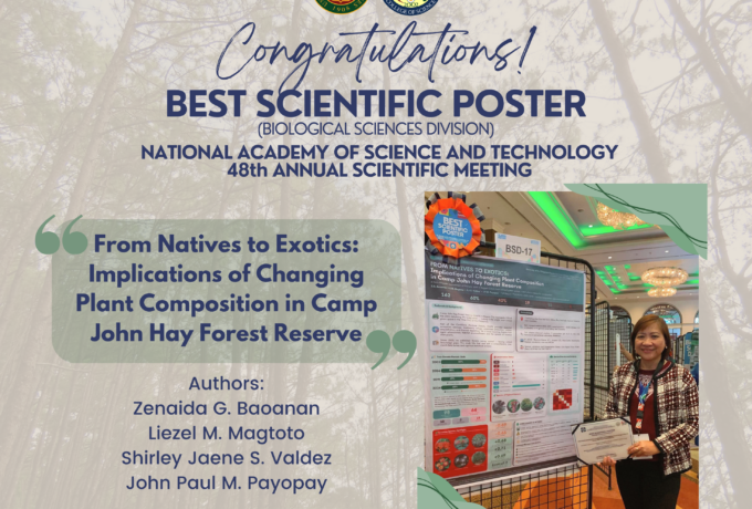 Department of Biology Faculty Members and MS CaRE Alumni Win Best Scientific Poster Award