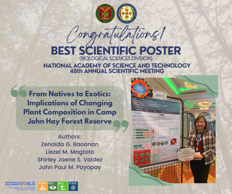 Department of Biology Faculty Members and MS CaRE Alumni Win Best Scientific Poster Award